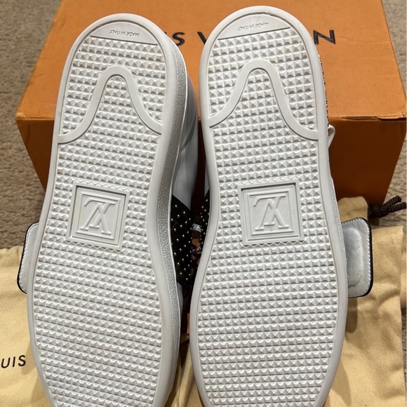 Louis Vuitton Frontrow Leather Trainers Monogram Sneakers 38.5 - Picture 9 of 11
